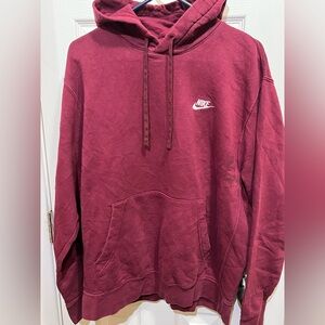 Nike Burgundy Hoodie- L